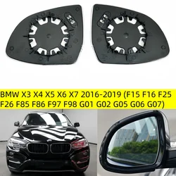 For 2016-2019 BMW X3 X4 X5 X6 X7 (F15 F16 F25 F26 F85 F86 F97 F98 G01 G02 G05 G06 G07) Rearview Lens 51167291219 51167291220