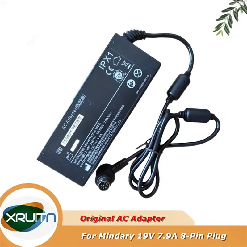 Original MANGO150M-19 AC Power Supply For Mindray 19V 7.9A 150W 8PIN MEDICAL AC Adapter Charger MANGO150M-19DD Used