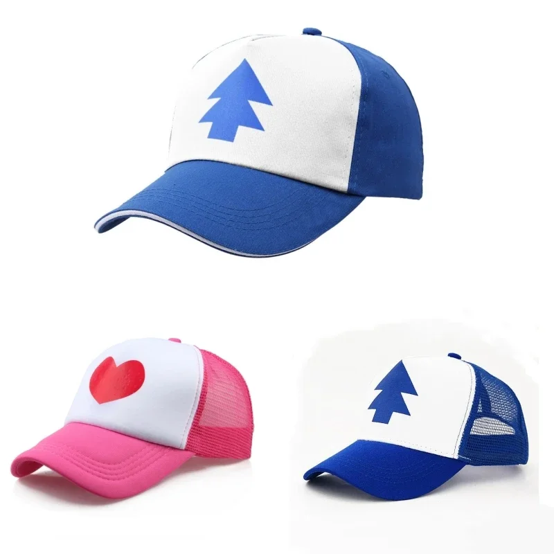 Anime Mabel Pines Dipper Cosplay Cap Unisex Casual Beach Baseball Cap Couple Sun Hat Christmas Holiday Gifts Accessories