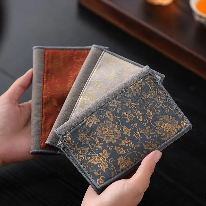 Traditional Chinese Zen New Year Decoration Table Runner Waterproof Tea Ceremony Mat Anti Dirt Desk Placemat Home Kitchen