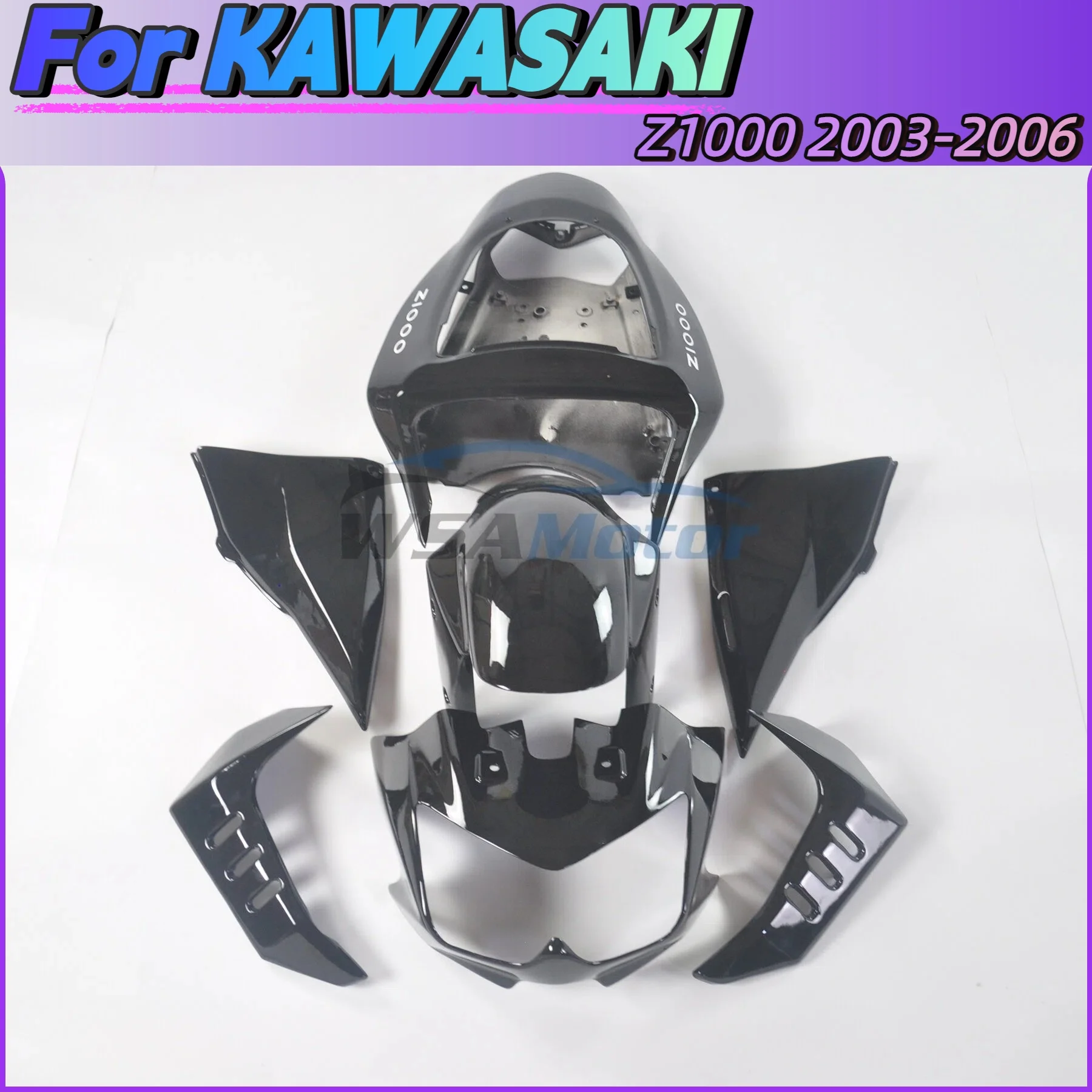 

For Kawasaki Z1000 2003 2004 2005 2006 High Quality Unpainted Fairing Bodywork Components Plastic Parts Injection Accessories