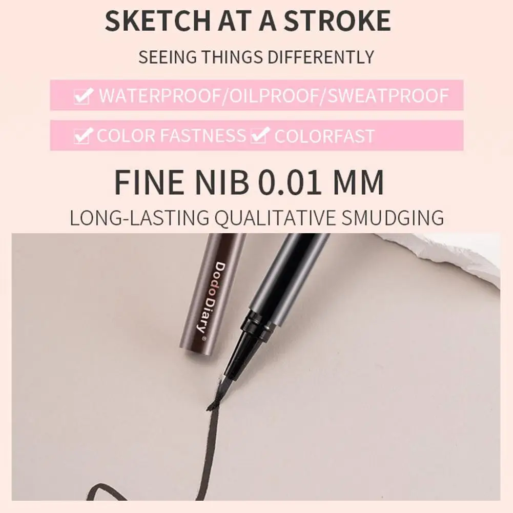 سريعة الجافة مقاوم للماء كحل قلم رصاص ماكياج طويل الأمد لطخة مستحضرات التجميل السلس كحل ماتي مكافحة اينر السائل عيون العين D0K0 #1