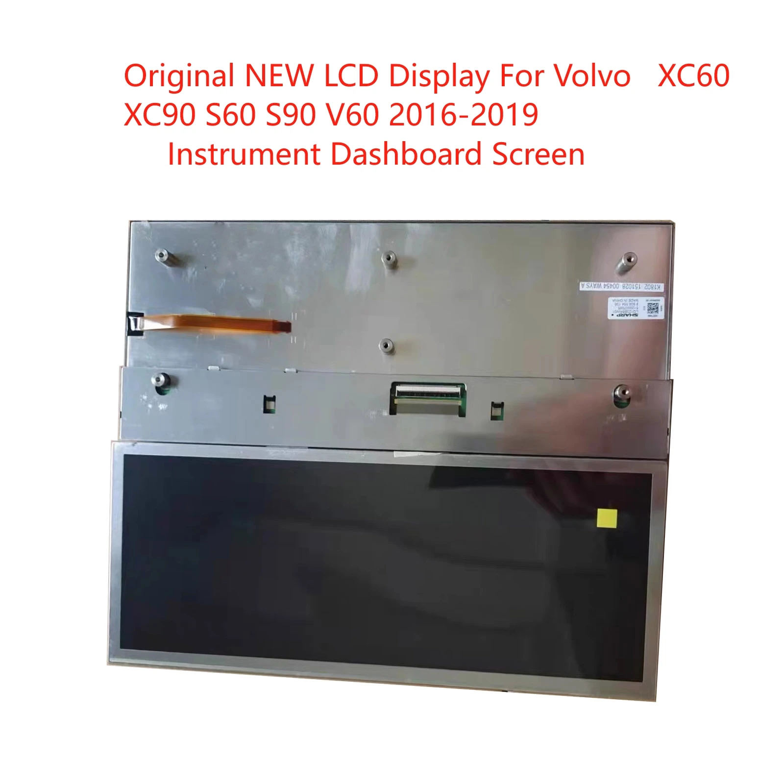 

Новый оригинальный ЖК-дисплей LQ123B5RW01 для Volvo XC60 XC90 S60 S90 V60 2016-2019, замена экрана приборной панели