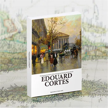 30 Teile/satz Edouard Leon Cortes Öl Gemälde Postkarte Figur Landschaft Kunstwerk Gruß Nachricht Karten Hause Dekoration