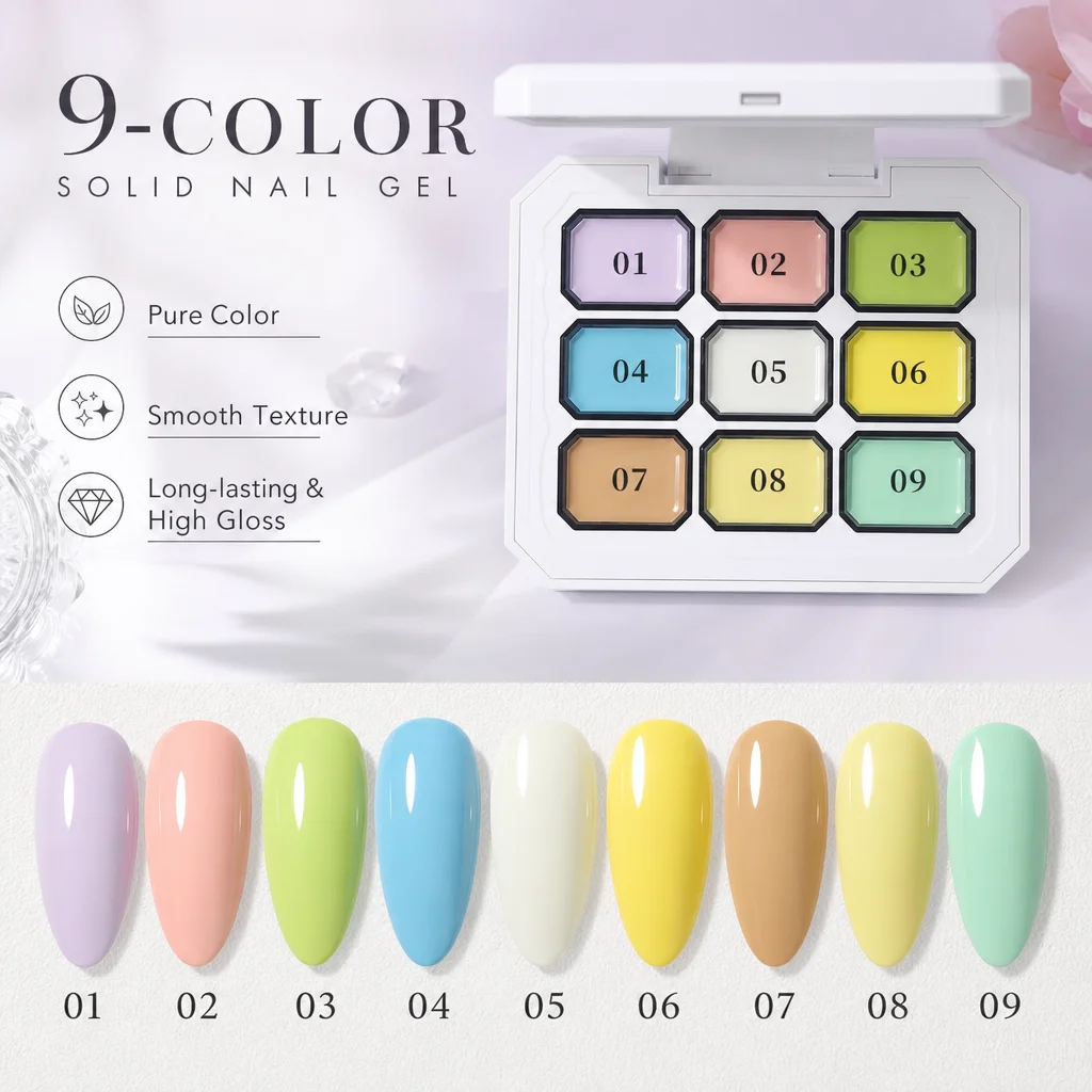 1-piece Y2K style solid oil painting effect patting gel nail polish, dopamine multi-color high-saturation gradient nail gel