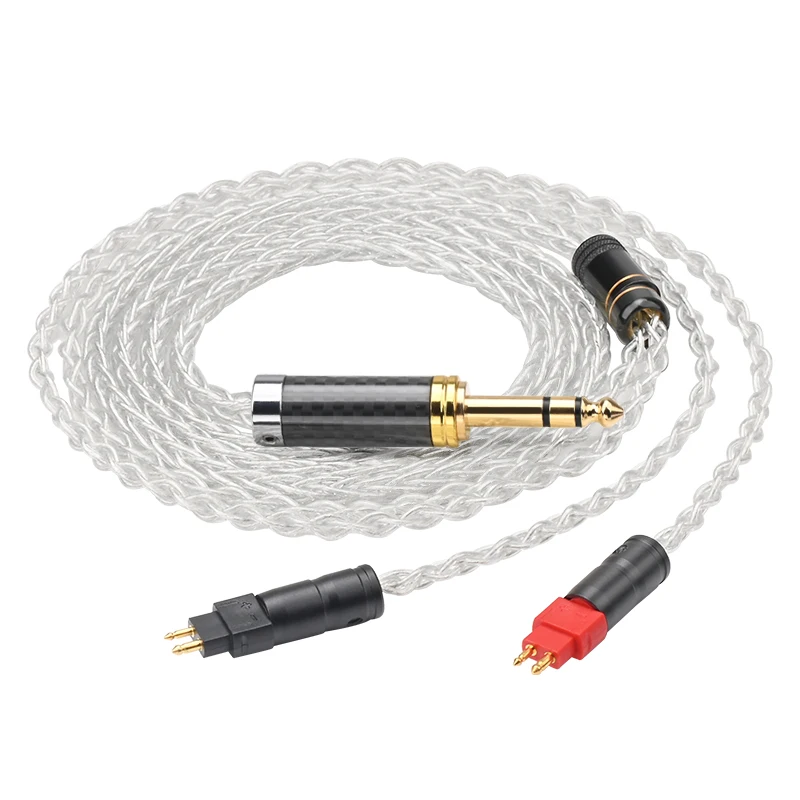 Ataudio hifi reines silber 2,5mm 3,5mm xlr symmetrisches hd600 kopfhörer kabel für sennheiser hd25 hd660s hd565 kopfhörer 6