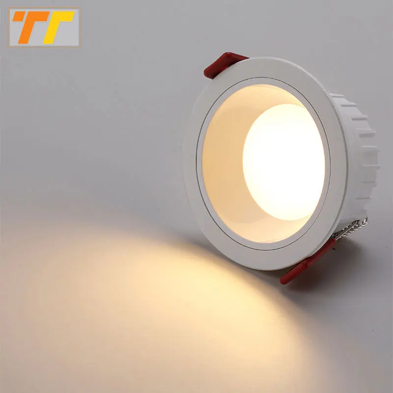 

Dimmable 220V Recessed LED Downlights Anti Glare 7W 9W 12W 15W 18W 24W 230V Ceiling Spot Lights Background Lamps Indoor lighting