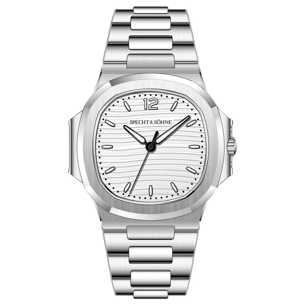 2026 New Specht & Söhne Luxury 40MM Quartz Watch For Men Super Slim Steel Sapphire Crystal 50M Waterproof 5711 Classic Watch image 3