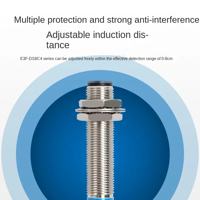 Infrared Sensor E3F1-DS8C4 B2 N2 P1 P2 Diffuse Reflection Photoelectric Switch 8cm Adjustable 24V