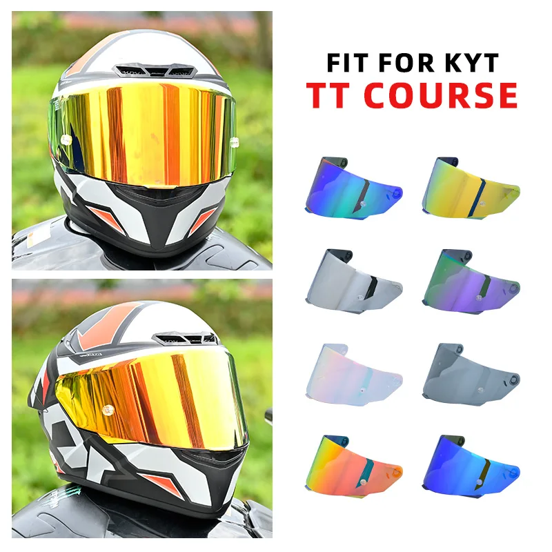 

Cascos para moto Helmet Visor for KYT TT COURSE Windshield Sun Protection TTC VESC-8 Motorcycle Helmets Accessories