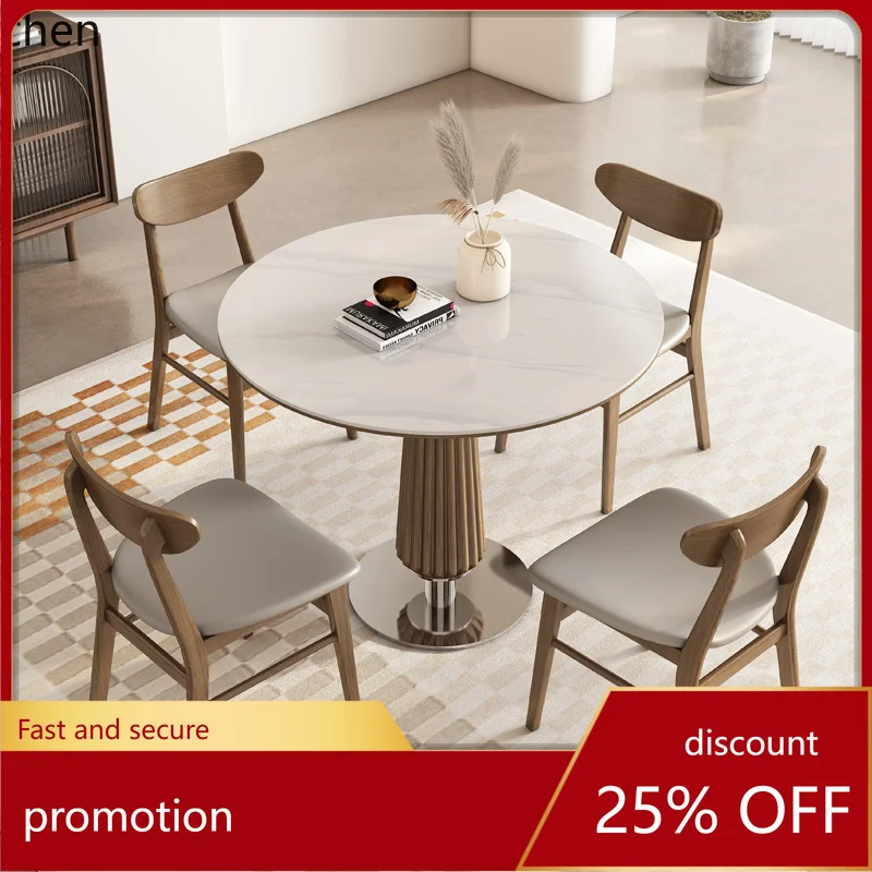 DSA solid wood negotiation table and chair combination simple modern balcony leisure table sky ruler round table