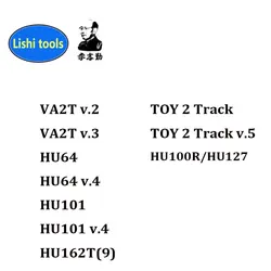 LiShi 2 in 1 VA2T v.3/v.2 HU162T(9) v.2 TOY 2 track v.5 HU64 HU64v.4 HU101v.4 HU127 HU100R Locksmith Tools