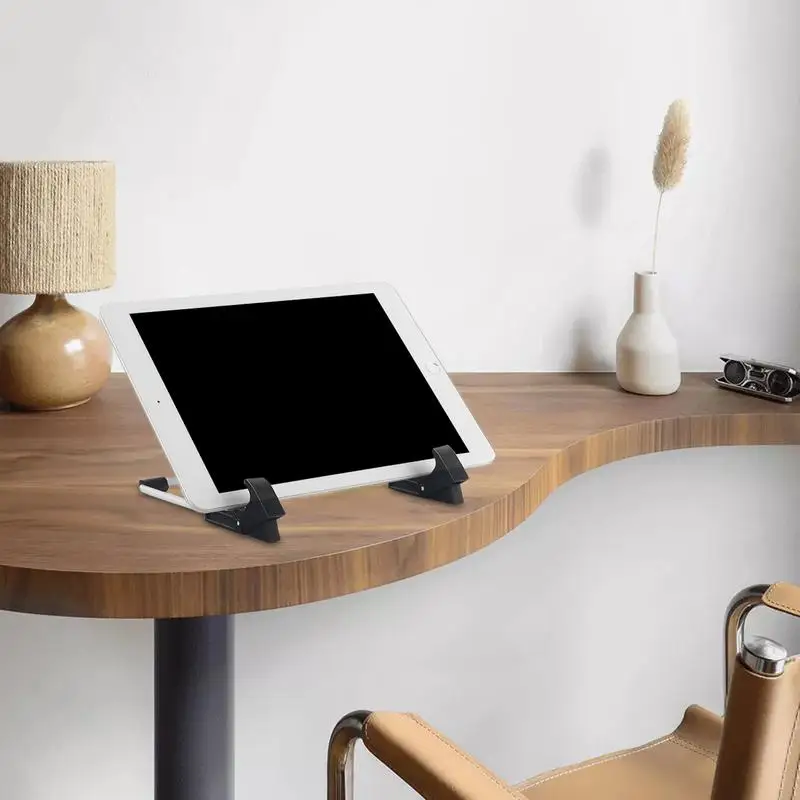 Tablet Stand Desktop Stand Dock Holder Portable Foldable Aluminum Frame Storage For Bed Reading Travel Bedside Car Desk Offices