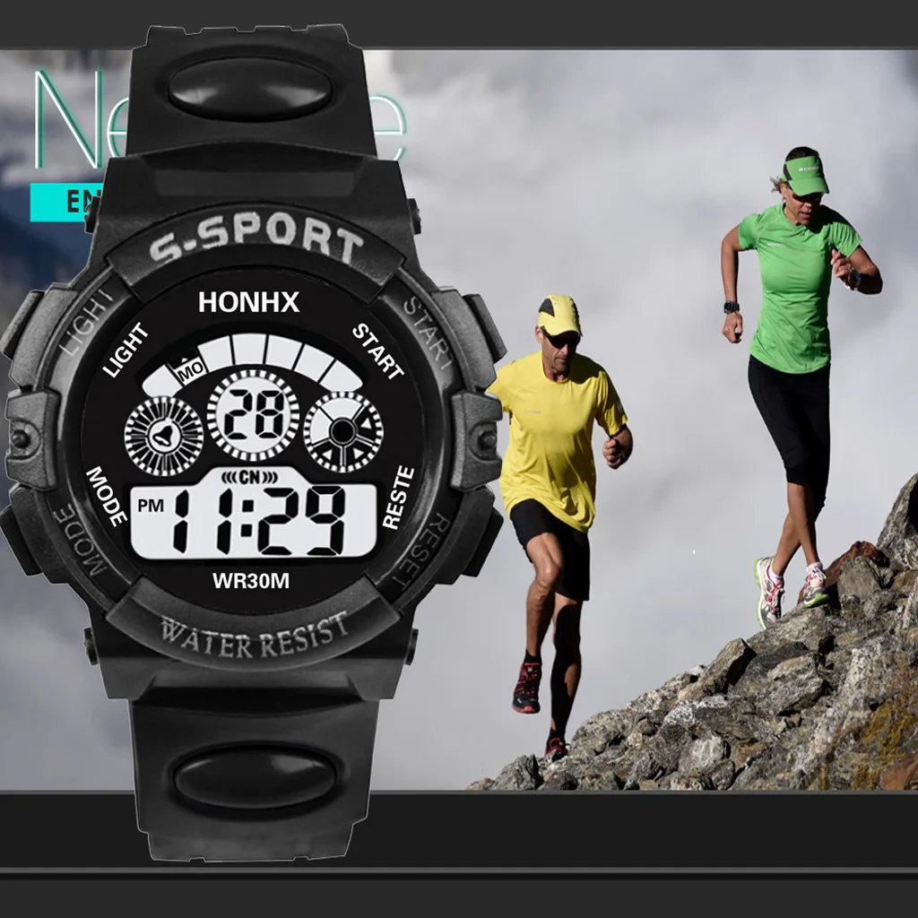 Children's Watch Multi Functional Night Light Timing Sports Student Electronic Watch