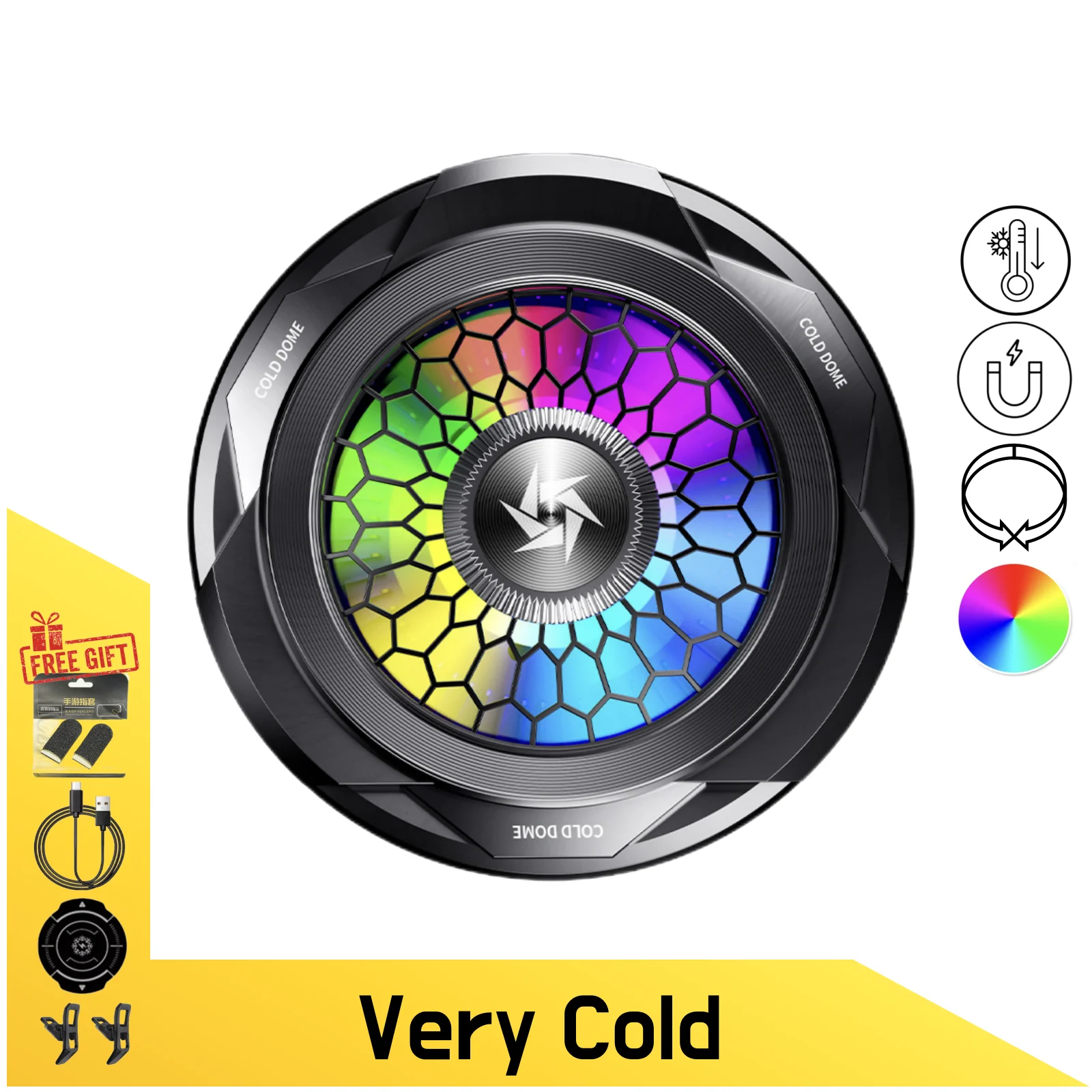 

SL25 15W Powerful TEC Phone Cooler, Ice-Generating Cooling Radiator, for Extreme Heat Dissipation, for iPhone/Sumsung/Xiaomi