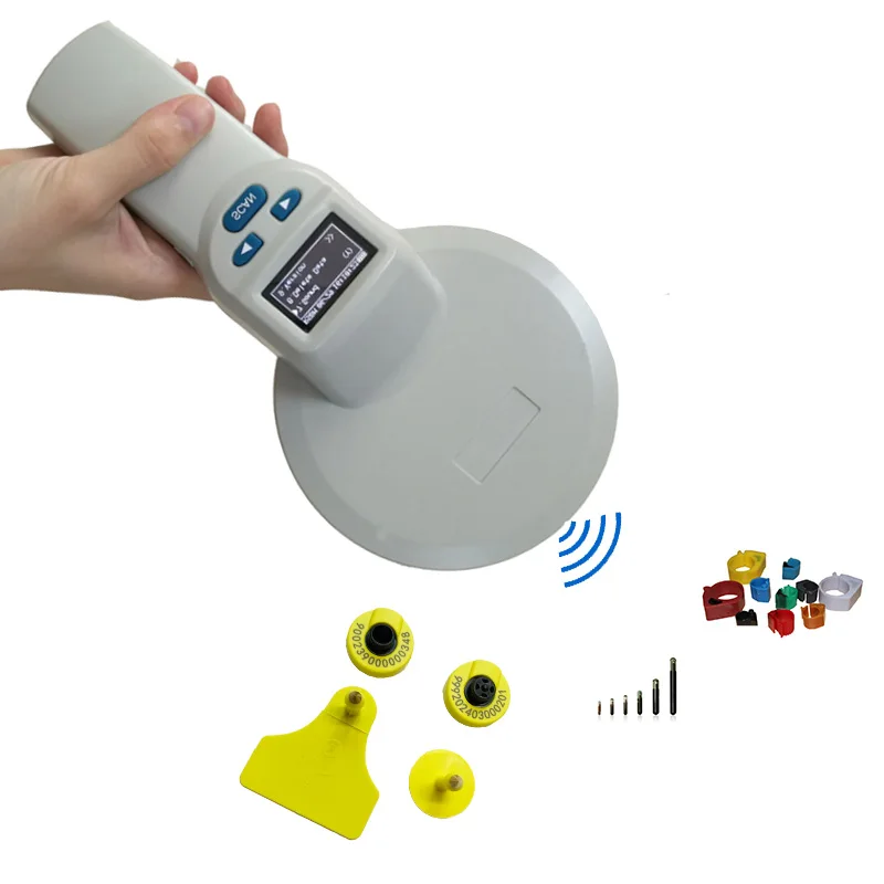 

Bluetooth-compatible USB FDX-B long range microchip,ear tag RFID scanner ISO 11784 11785 134.2khz for sheep,goat farm,pet animal