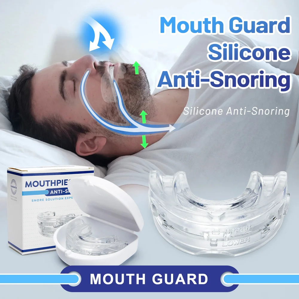 Protector bucal antironquidos, protector bucal para bruxismo, mejora los dientes del sueño, bruxismo, sueño y Apnea, dispositivo para roncar, detiene los roncar