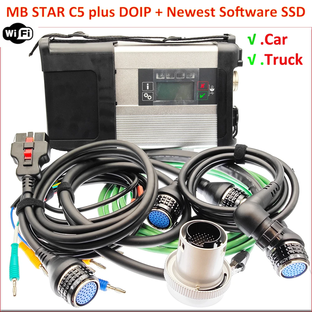 

DOIP WIFi Star SD C5 OBDII Diagnosis Scanner mb star Diagnostic Tool for Mer-cedes Car and Truck SD Connect C5 PK MB STAR C4