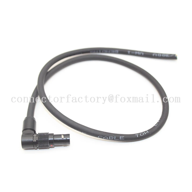 Black FSG With Shield Cable 0B 2 3 4 5 6 7 9 Pin 360 degrees Adjustable Right Angle Male Plug Push-pull Self-Locking Connector