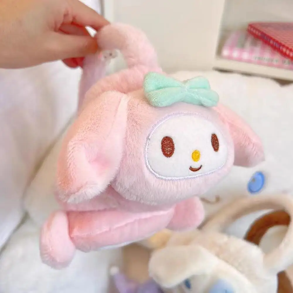 

Kawaii Soft Warmer Earflap Sweet Cute Kuromi My Melody Cinnamoroll Winter Cotton Earmuffs Cartoon Outdoor Cold Protection Gifts