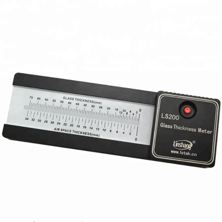 

LS200 Портативный лазерный измеритель толщины стекла, односторонний измерительный изолированный двойной тройной стеклянный датчик толщины пространства воздуха