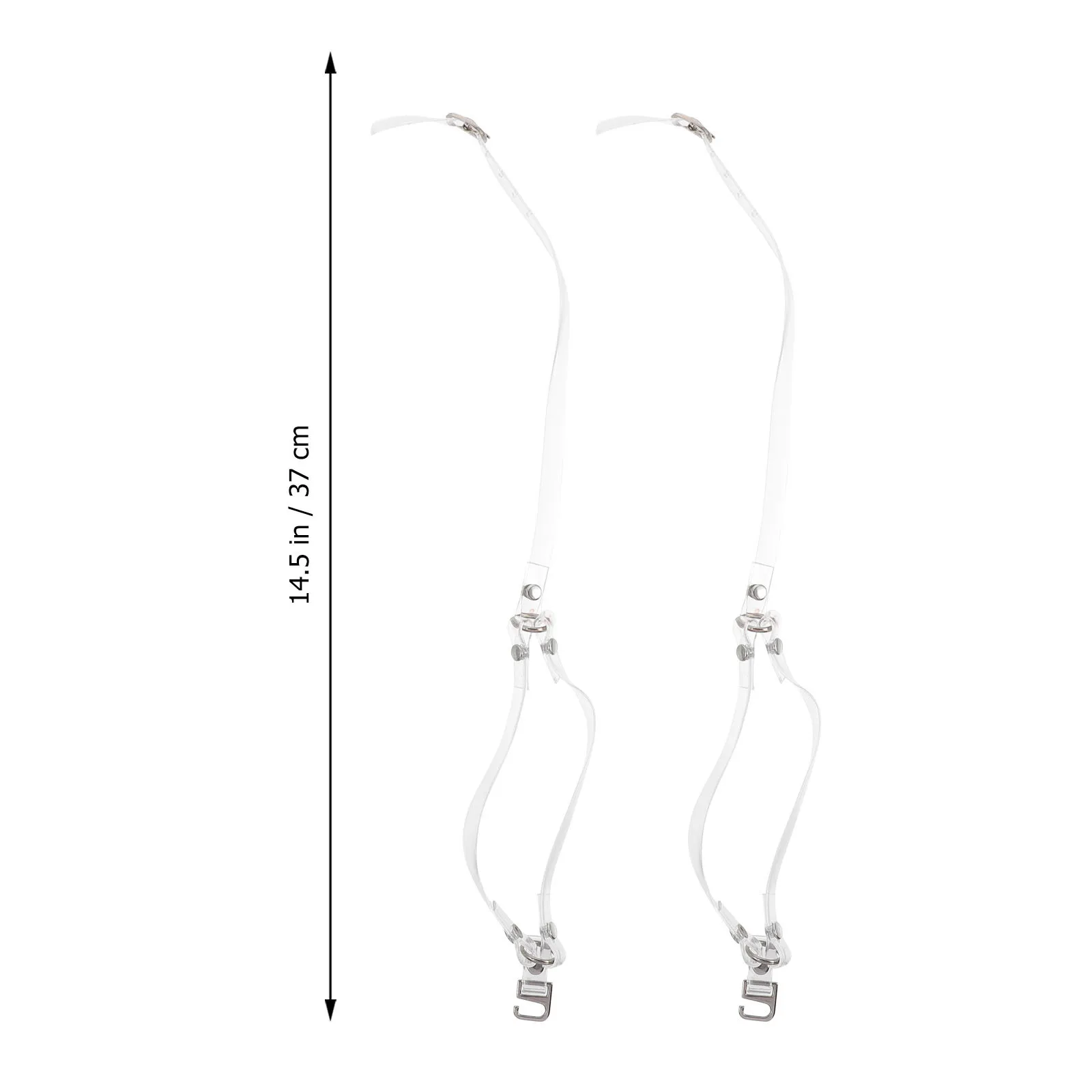 2 أزواج رباط الحذاء النسائي PU أشرطة عالية الكعب شركة وغير قابلة للانزلاق لون لطيف مساعد جيد لمظهر أنيق أربطة الحذاء عالية الكعب #5