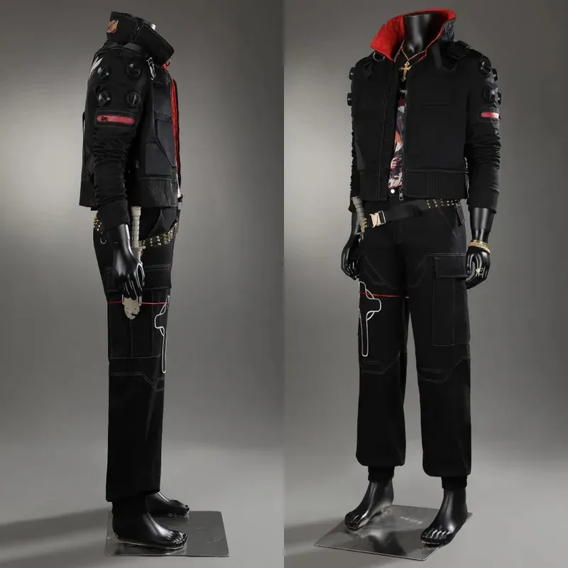 فاسق 2077 جاكي تأثيري حلي سترة جلدية جاكي ويلز معطف قميص السراويل الزي والعناصر الفردية تباع حجم مخصص