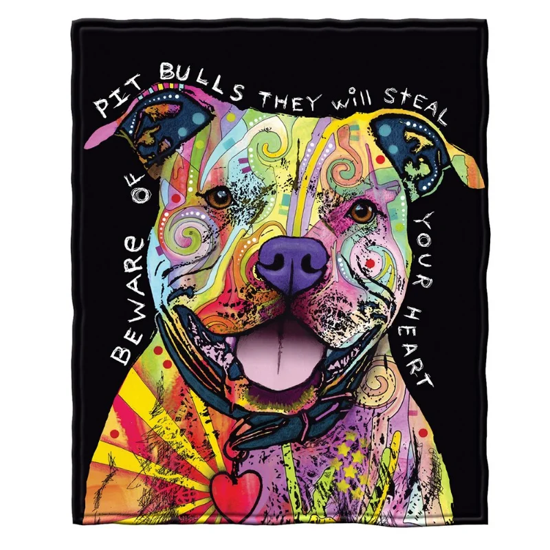 English Bulldog Pattern Throw Blanket, Lightweight, Funny, Thin, Coral, Home, Office, Winter