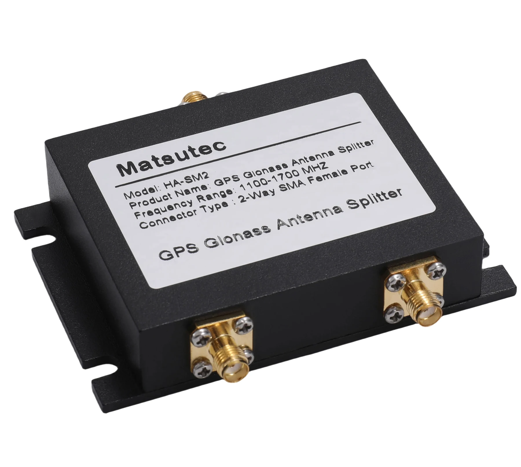 Matsutec HA-SM2 GPS Glonass Antenna Splitter GPS Antenna Splitter / GPS Antenna Power Splitter/Combiner TNC or BNC SMA Port