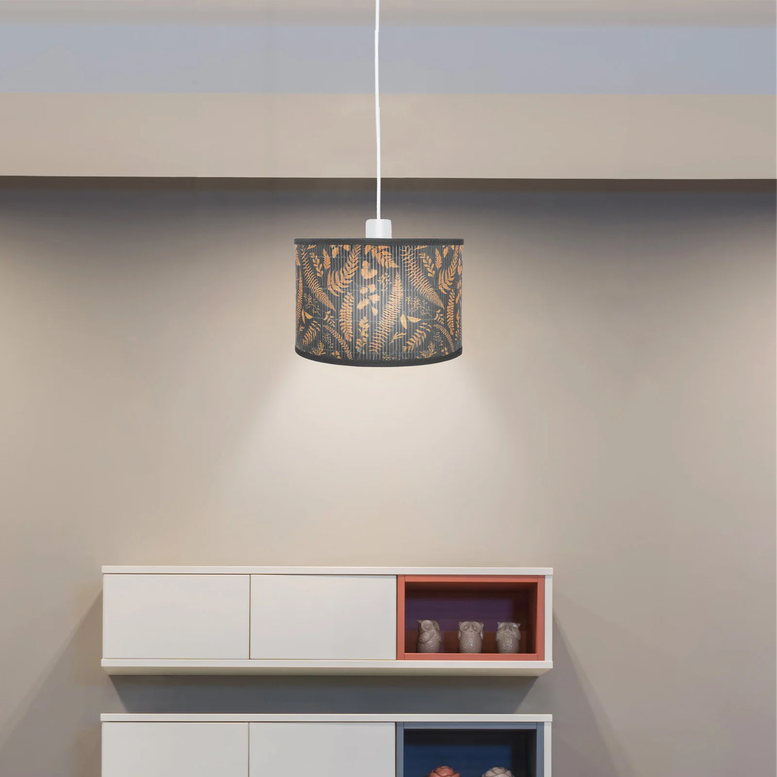 

Bamboo Lampshade Drum Design Printed Cover For Table Lamp Light Shade Replacement Large Bamboo Lamp Shades Modern Rustic