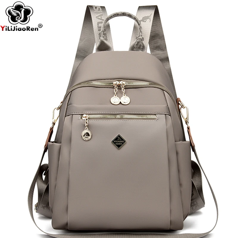 

Fashion Daypack Women Waterproof Nylon Backpack Female Shoulder Bag Large Capacity School Bag Ladies Lightweight Travel Knapsack