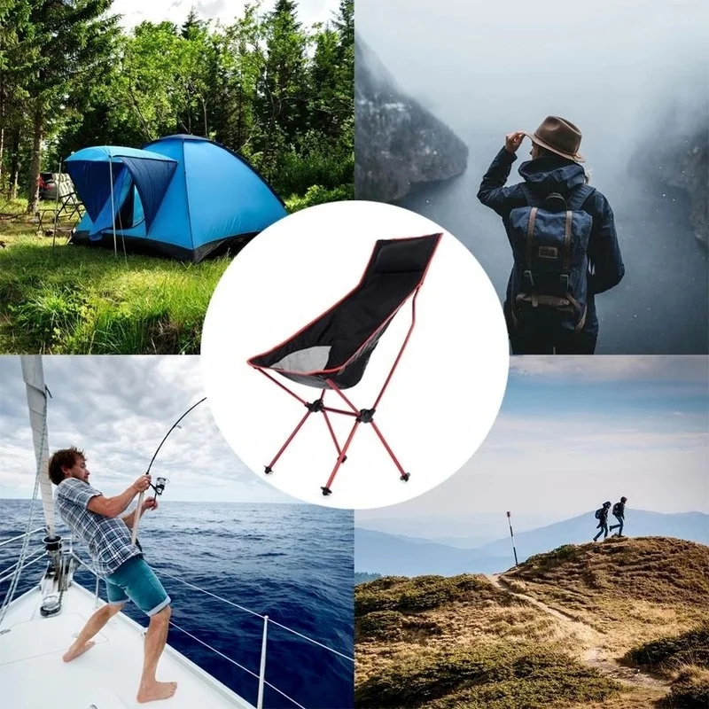 

Nature hike Camping Chair Outdoor Garden Single Lazy Chair Backrest Cushion Picnic Supplies Foldable Back Chair Beach Chairs