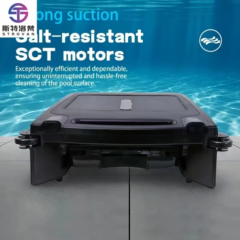 

STLF Advanced Intelligence Solar Powered Cordless Pool Skimmer Robot, 20Hrs Runtime,Automatic Surface Cleaner for Leaves Debris