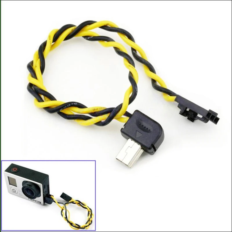 1/5/10Pcs/lot 22AWG 20cm Gopro3 Video Output Line FPV Connector Cable AV Video Real-time Output Cable for Gopro 5.8G Transmitter