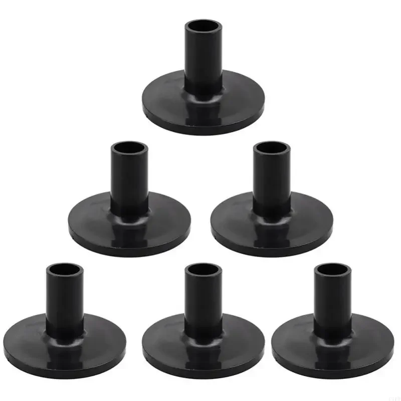 C1FE 8 Pieces/set Plastic Long Cymbal Sleeves with Flange Base for Drum Set