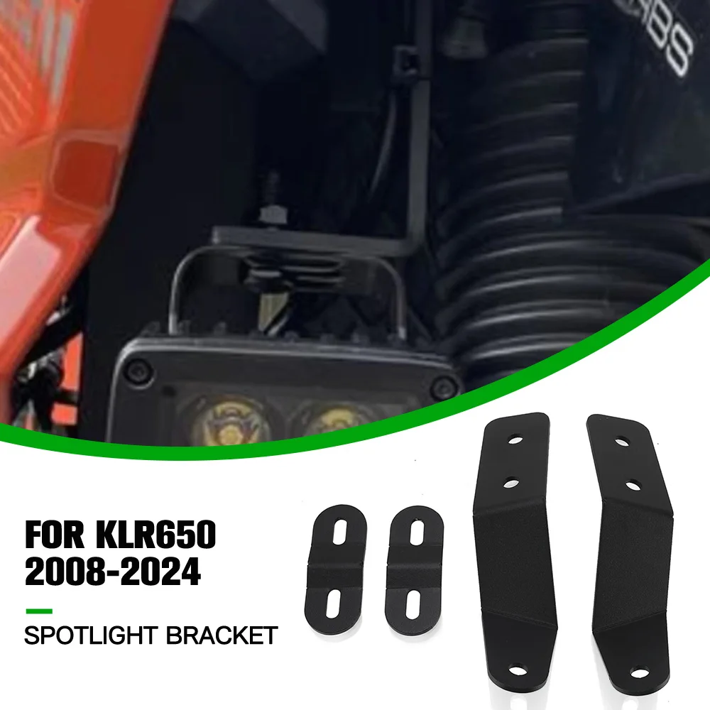 KLR650 For KAWASAKI KLR 650 2008-2021-2022-2023-2024 Auxiliary Light Bracket Additional Lights Bracket Mount LED Light Mount