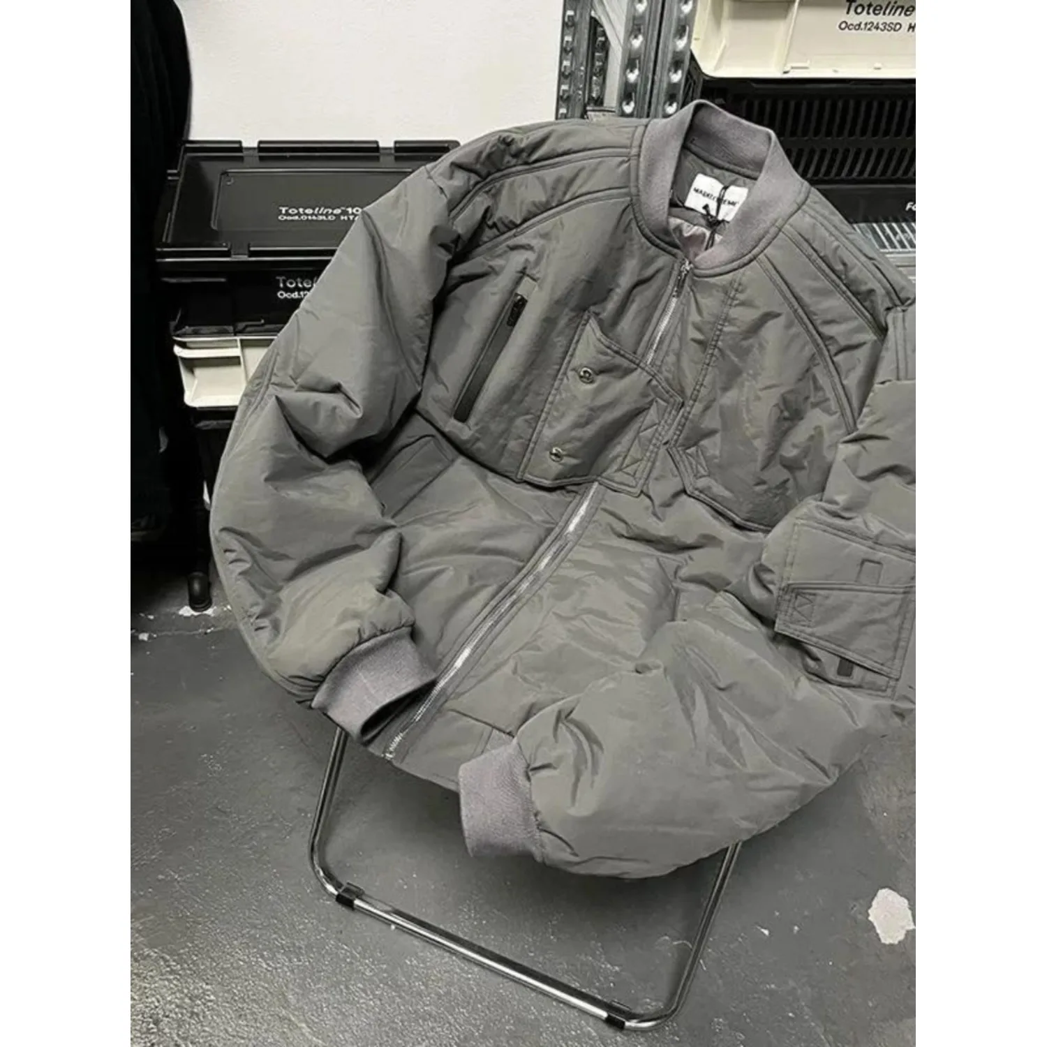 

Thiened Winter Jaet, мужское уличное бейсбольное хлопковое пальто, теплая верхняя одежда American Pilot Sle, повседневная одежда со стойкой