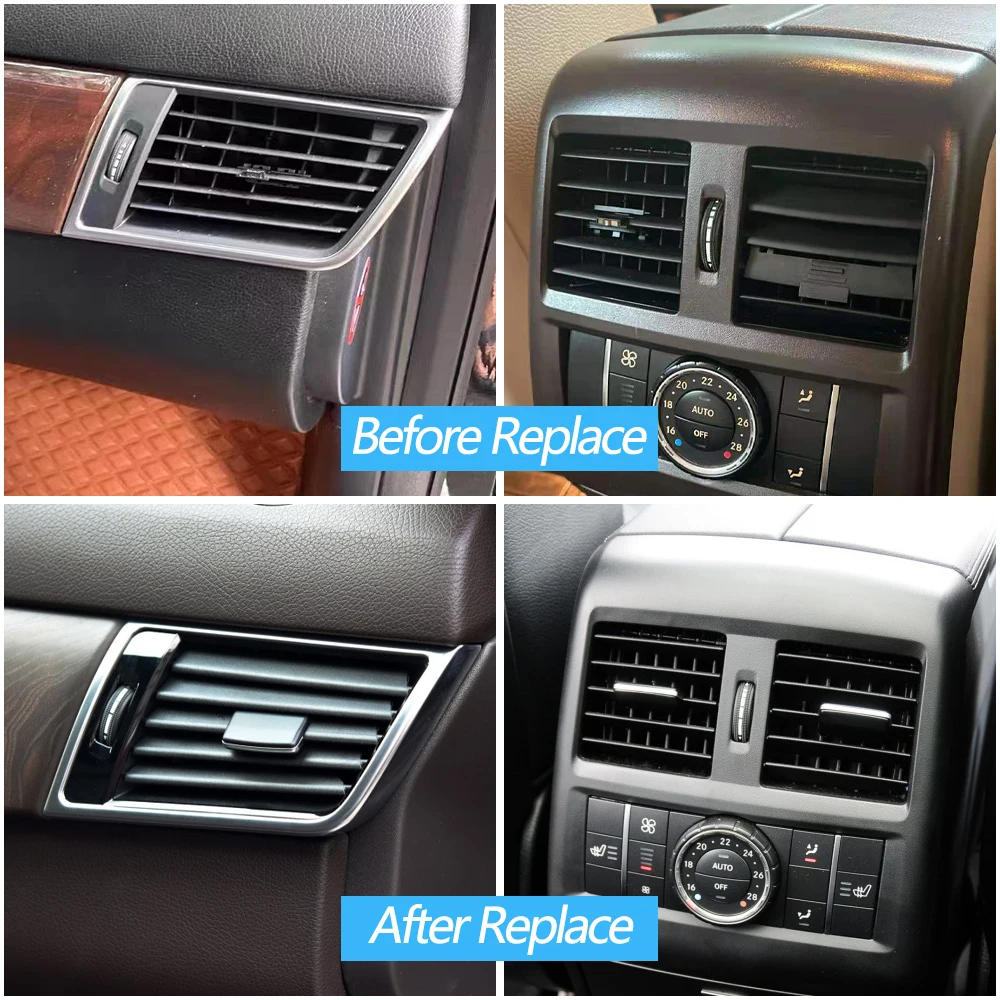 Carro dianteiro e traseiro AC ventilação, grelha de saída, kit de reparação para Mercedes Benz W166, W292, ML350, GL450, M, ML, GLE, GLS, Slide