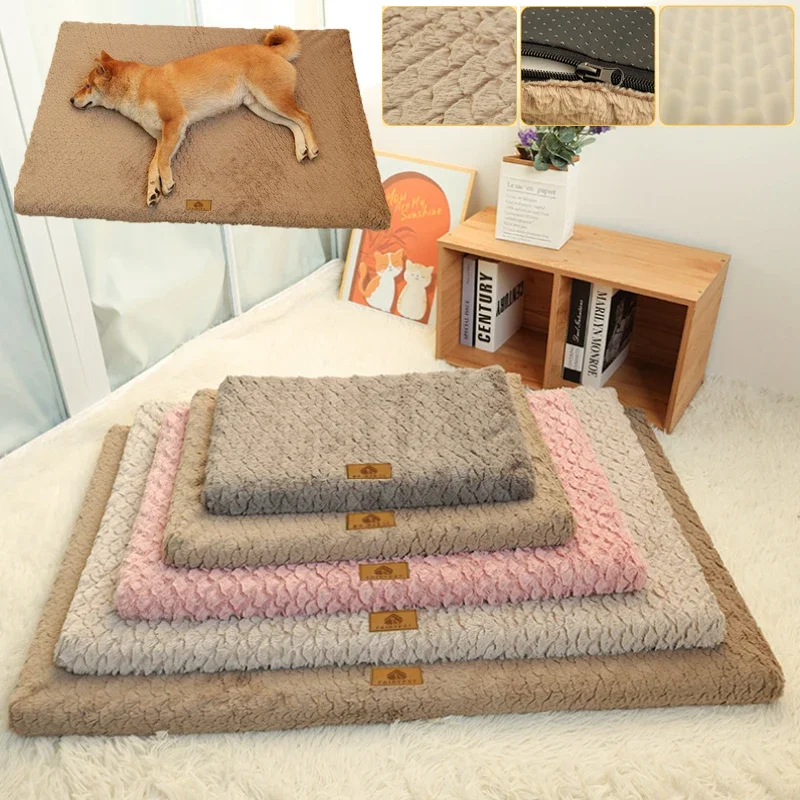 

Pet Dog Mat Cushion Big Puppy Wear Resistant Waterproof Mat House Medium Large Bed Dog Padding Accessories Supplies Sofa Carpet