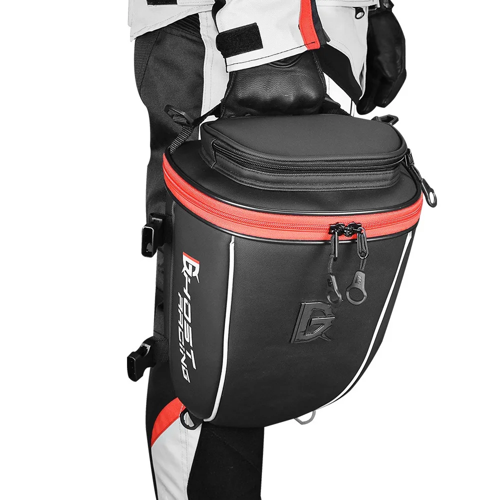 حقيبة ذيل الدراجة النارية من جلد البولي يوريثان - سرج عالمي، حقيبة ظهر، حقيبة يد للسباق والسفر لركوب الدراجات النارية