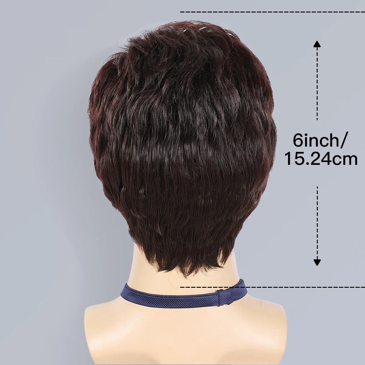 BCHR Men's Wig Short Brown Wig Men Layered Natural Fluffy Synthetic Hair Halloween Costume Wigs for Male Man image 2
