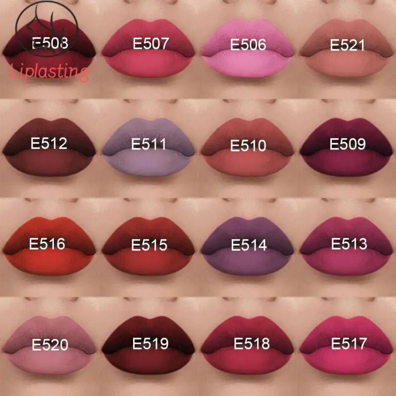 Makeup Cosmetic Matte Waterproof Long-lasting Moisturizing Lipstick Lips Sexy Lip Gloss Purple