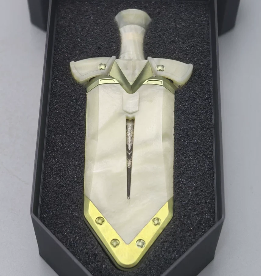 Used EDC Tinb Ghost Lantern Lake Light Sword Fidget Slider Decompression toy