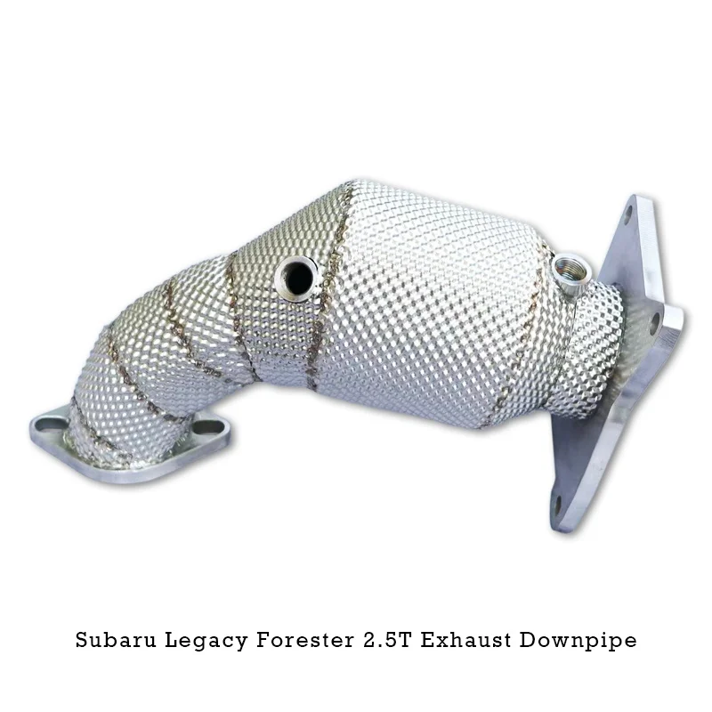 Head Section High flow Pipes Exhaust Pipes branch downpipe Exhaust Pipe with catalyst   For Subaru Legacy/Forester 2.5T 