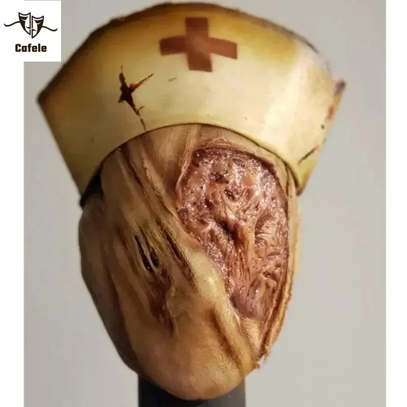 Горячая игра Silent Hill безликая медсестра косплей маска ужас кровавые латексные маски Хэллоуин костюм реквизит для взрослых высокое качество Горячая игра Silent Hill безликая медсестра косплей маска ужас кровавые латексные маски Хэллоуин костюм реквизит для взрослых высокое качество