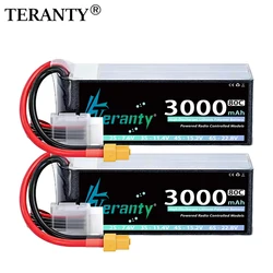 TERANTY 4S 3000mAh 15.2V 80C/160C Lipo Battery With T/XT60 Plug For RC Helicopter Quadcopter FPV Racing Drone Spare Parts