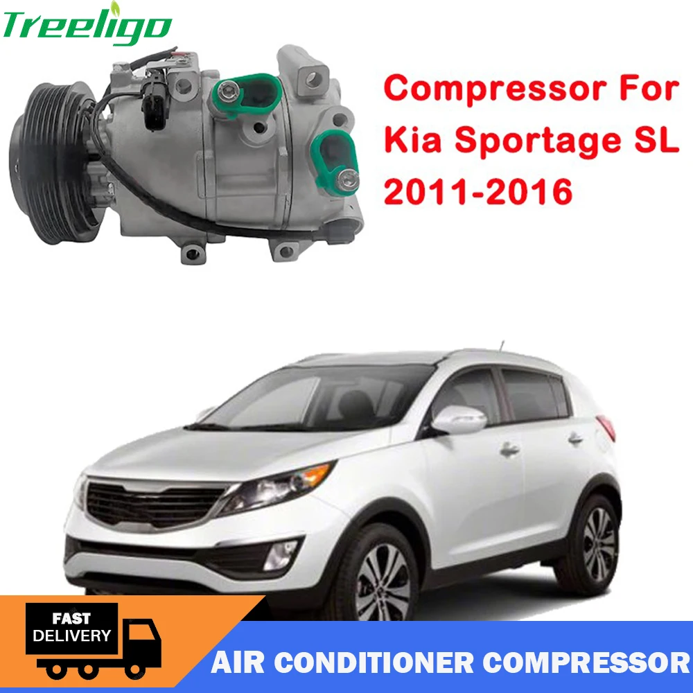 

New Car Air Conditioning Compressor For Kia Sportage SL 2011 2012 2013 2014 2015 2016 Automotive AC Compressor 977012S500 178305