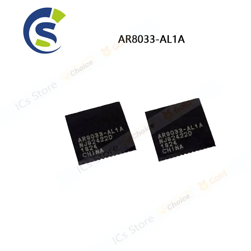 

10PCS New and Original AR8033 AL1A QFN-48 Chipset AR8033-AL1A