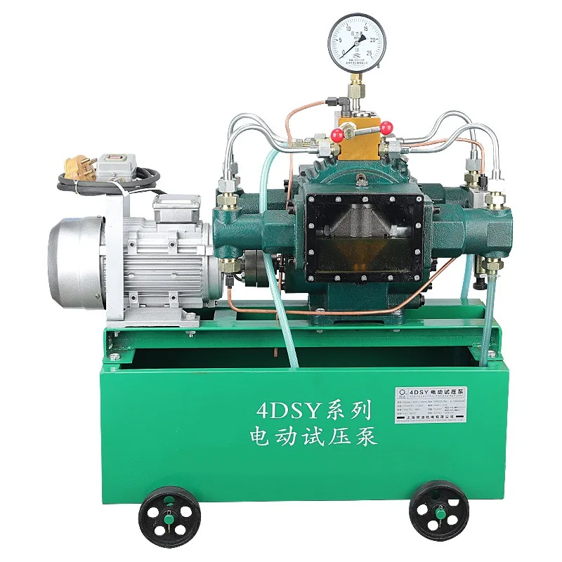 

Electric pressure test pump 4DSY25-1000kg pipeline pressure test machine four-cylinder high pressure water pipe press machine