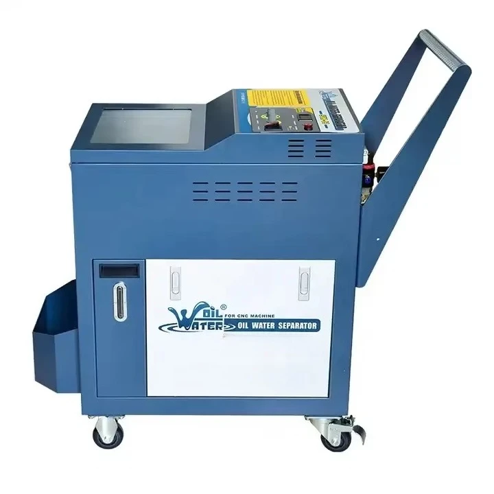 Easy Operation Semi Auto CNC Machine Skimmer Coolant Purifier Cutting Oil Water Separator Chip Conveyor